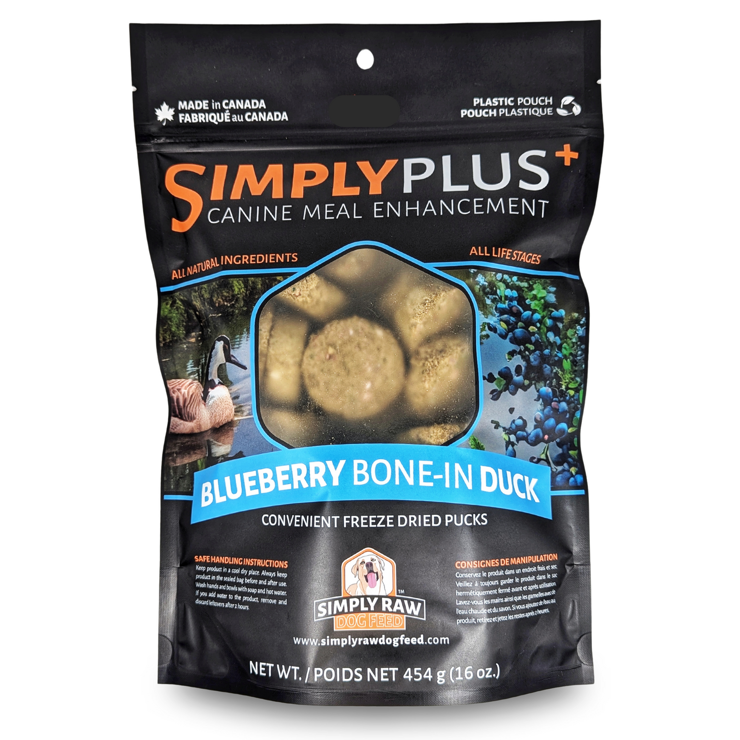 Simply Plus+ Freeze Dried Blueberry Bone-in Duck