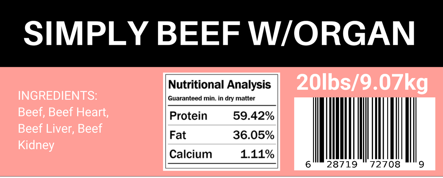 Simply Beef w/ Organ