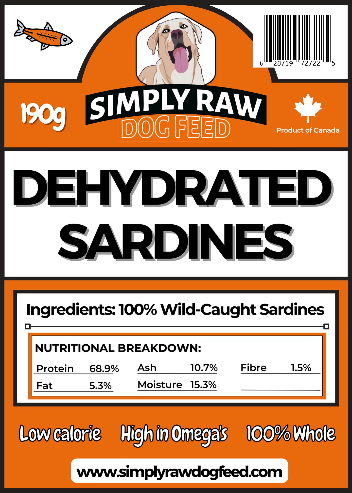 Simply Dehydrated Sardines